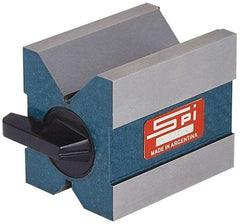 SPI - 0.19 to 1-3/4" Capacity, 90° Angle, Hardened Steel V-Block - 2-3/4" Long x 2" Wide x 2-3/8" High, Sold as Matched Pair - Caliber Tooling