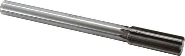 Made in USA - 1-1/16" Carbide-Tipped 8 Flute Chucking Reamer - Straight Flute, 7/8" Straight Shank, 2-3/4" Flute Length, 10-1/2" OAL - Caliber Tooling