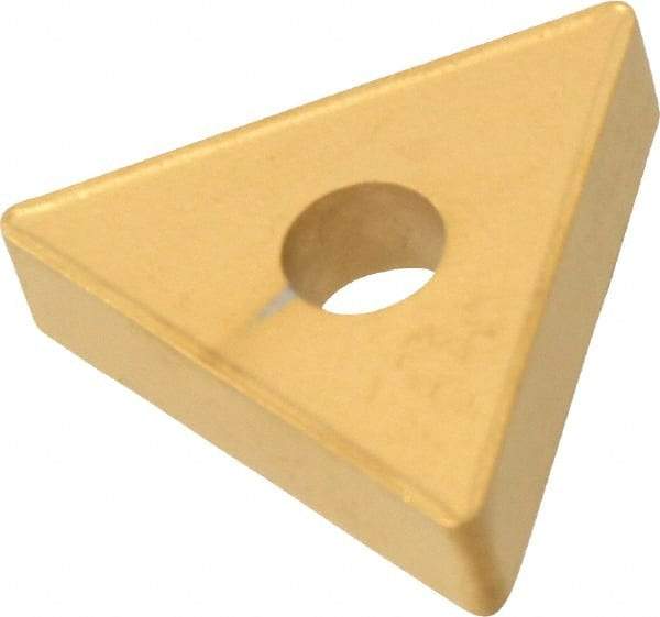 Interstate - TNMM432 Grade TCN55 Carbide Turning Insert - 60° Triangle, 1/2" Inscr Circle, 3/16" Thick, 1/32" Corner Radius - Caliber Tooling