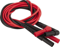 Fluke - Red/Black Electrical Test Equipment Leads - Use with Test Probes - Caliber Tooling