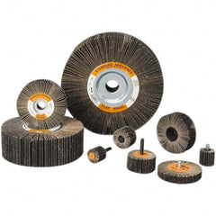 Standard Abrasives - 6 Inch Diameter, 60 Grit Aluminum Oxide Unmounted Flap Wheel - 1 Inch Hole, 2 Inch Wide, Coated, Medium Grade, 6,200 Max RPM - Caliber Tooling