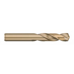 Screw Machine Length Drill Bit: 0.4844″ Dia, 135 °, Cobalt Bright/Uncoated, Right Hand Cut, Spiral Flute, Straight-Cylindrical Shank