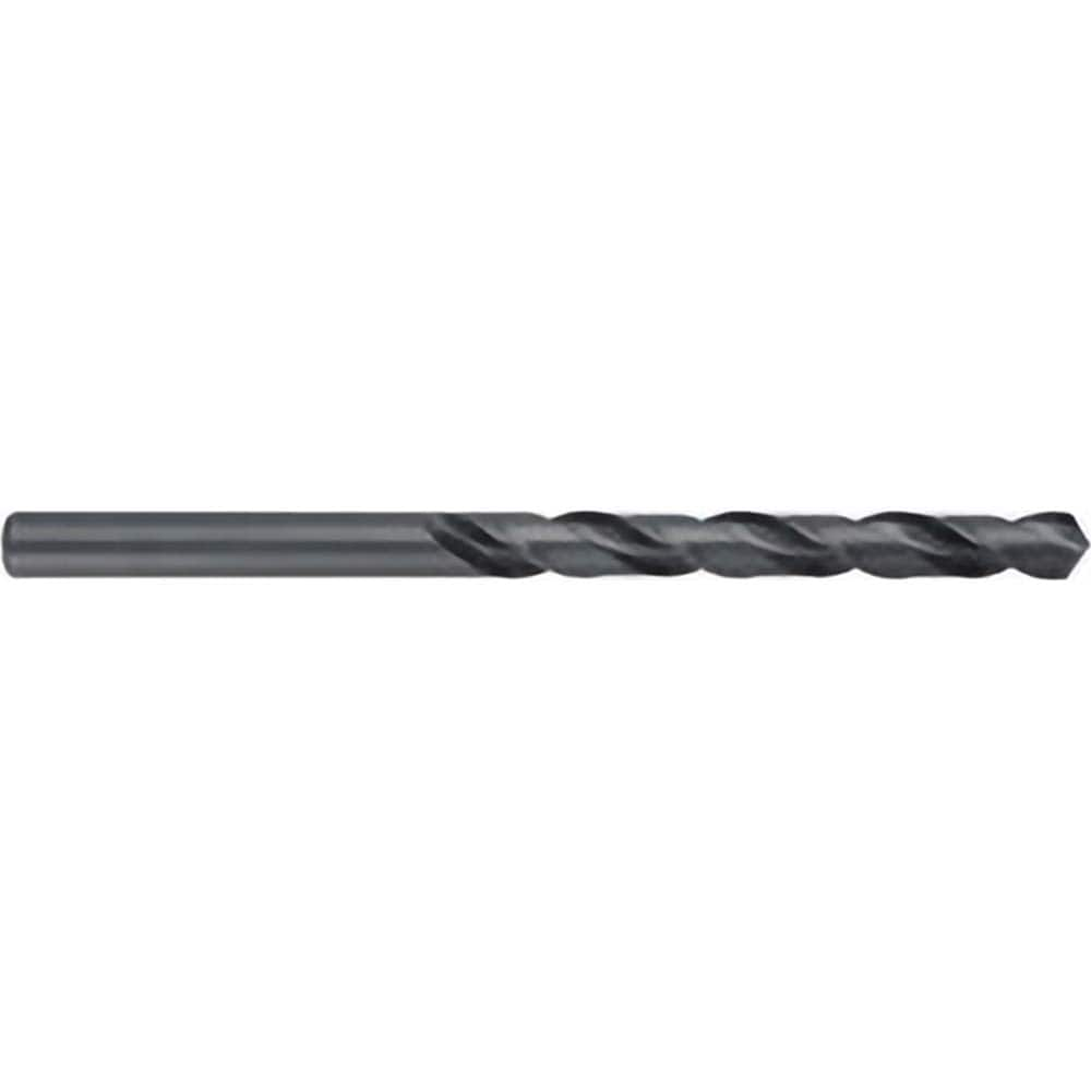 Taper Length Drill Bit: 0.1935″ Dia, 118 ° Black Oxide Finish, 3.625″ Flute Length, RH Cut, Spiral Flute, Straight Shank, Series 525