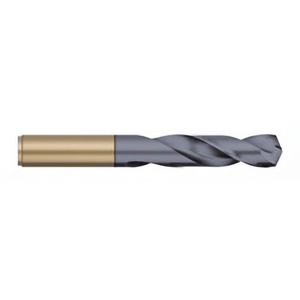 Screw Machine Length Drill Bit: 0.339″ Dia, 135 °, Cobalt AlTiN Finish, Right Hand Cut, Spiral Flute, Straight-Cylindrical Shank