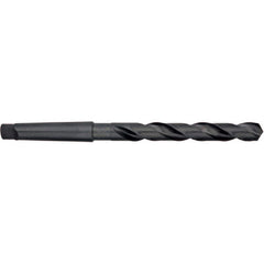 Titan USA - Taper Shank Drill Bits; Drill Bit Size (Inch): 1-7/32 ; Drill Bit Size (Decimal Inch): 1.2188 ; Drill Point Angle: 118 ; Shank Taper Designation: 4MT ; Drill Bit Material: High Speed Steel ; Drill Bit Finish/Coating: Black Oxide - Exact Industrial Supply