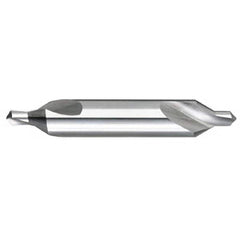 Titan USA - Combination Drill & Countersinks; Material: High Speed Steel ; Included Angle: 60 ; Trade Size: #00000 ; Body Diameter (Inch): 1/8 ; Body Diameter (Decimal Inch): 1/8 ; Overall Length (Inch): 1-1/4 - Exact Industrial Supply