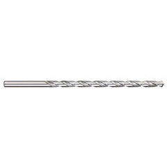 Titan USA - Extra Length Drill Bits; Drill Bit Size (Inch): 25/64 ; Drill Bit Size (Decimal Inch): 0.3906 ; Drill Point Angle: 118 ; Drill Bit Material: High Speed Steel ; Drill Bit Finish/Coating: Uncoated ; Overall Length (Inch): 12 - Exact Industrial Supply