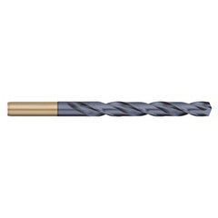 Jobber Length Drill Bit: 0.386″ Dia, 135 °, Cobalt AlTiN Finish, 5.125″ OAL, Right Hand Cut, Spiral Flute, Straight-Cylindrical Shank