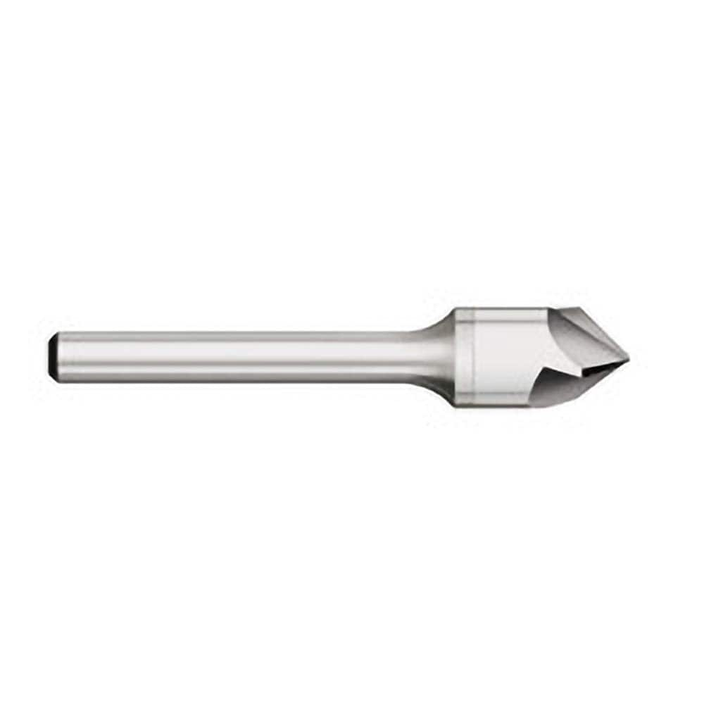 Titan USA - Countersinks; Head Diameter (Inch): 1 ; Head Diameter (Decimal Inch): 1.0000 ; Number of Flutes: 3 ; Included Angle: 60 ; Countersink Material: Solid Carbide ; Countersink Finish/Coating: Uncoated - Exact Industrial Supply