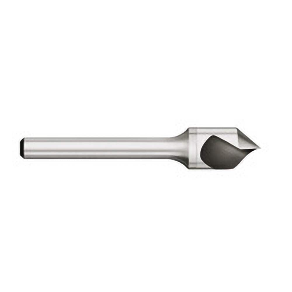 Titan USA - Countersinks; Head Diameter (Inch): 3/8 ; Head Diameter (Decimal Inch): 0.3750 ; Number of Flutes: 1 ; Included Angle: 100 ; Countersink Material: Solid Carbide ; Countersink Finish/Coating: Uncoated