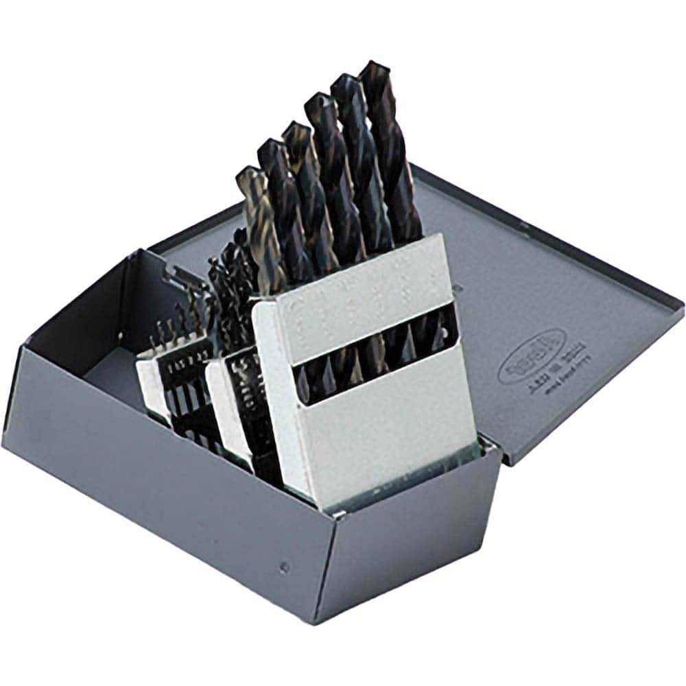 Titan USA - Drill Bit Sets; System of Measurement: Metric ; Drill Bit Material: High Speed Steel ; Drill Bit Set Type: Jobber Length Drill Bits ; Minimum Drill Bit Size (mm): 1.00 ; Maximum Drill Bit Size (mm): 13.00 ; Drill Point Angle: 118 - Exact Industrial Supply