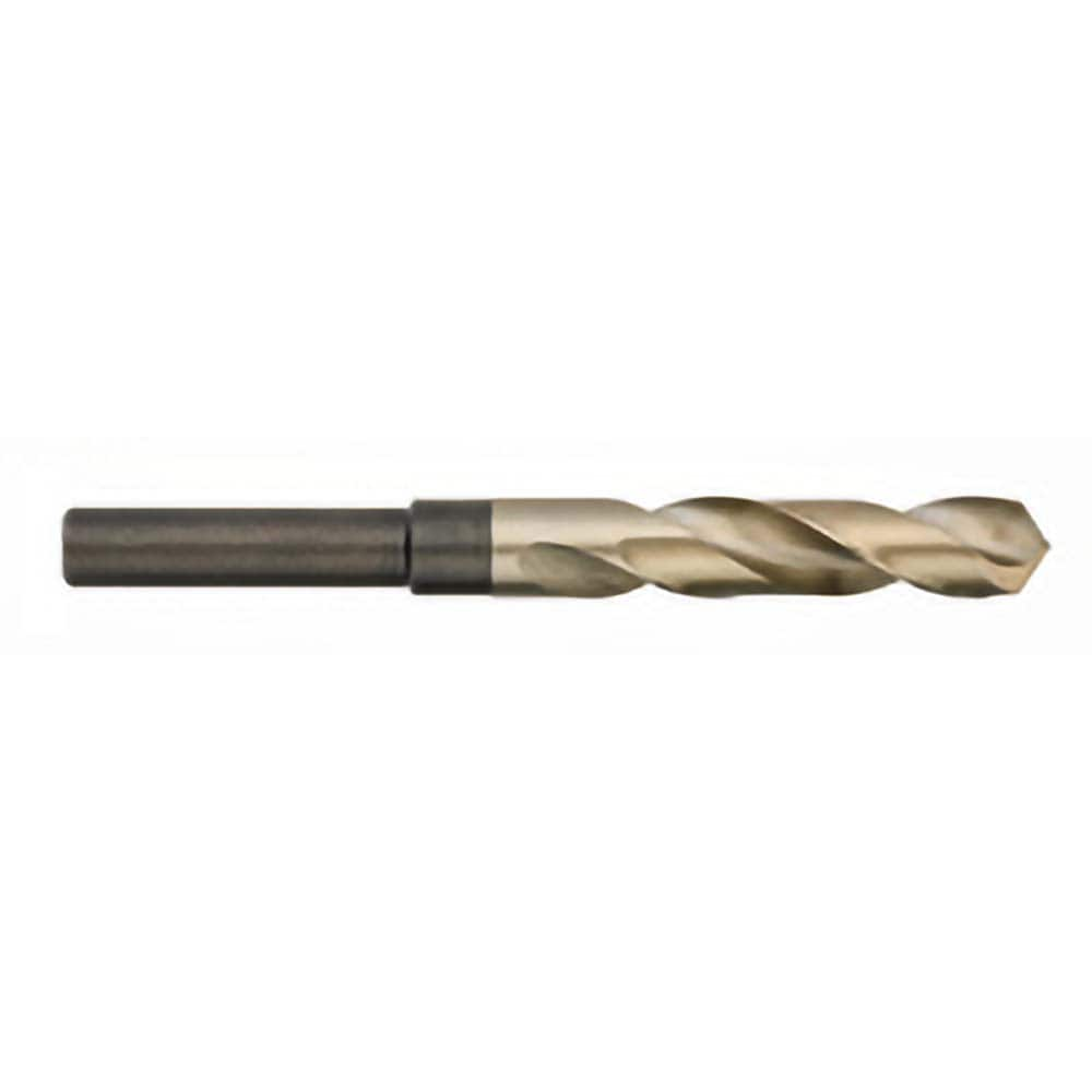 Titan USA - 1" 135° 1/2" Shank Uncoated Cobalt Silver & Deming Reduced Shank Drill Bit - Exact Industrial Supply