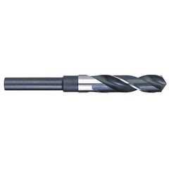 Titan USA - 53/64" 118° 1/2" Shank Uncoated High Speed Steel Silver & Deming Reduced Shank Drill Bit - Exact Industrial Supply