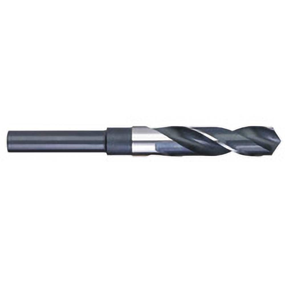 Titan USA - 43/64" 118° 1/2" Shank Uncoated High Speed Steel Silver & Deming Reduced Shank Drill Bit - Exact Industrial Supply