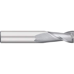 Titan USA - Square End Mills; Mill Diameter (Decimal Inch): 0.1563 ; Number of Flutes: 2 ; Length of Cut (Inch): 9/16 ; Length of Cut (Decimal Inch): 0.5625 ; Material: Solid Carbide ; Finish/Coating: Uncoated - Exact Industrial Supply