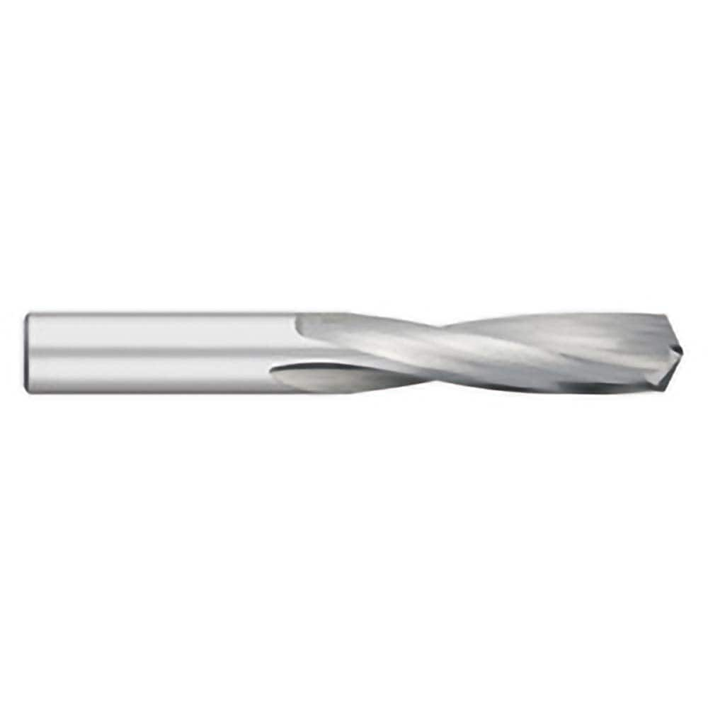 Screw Machine Length Drill Bit: 0.1094″ Dia, 135 °, Solid Carbide Bright/Uncoated, Right Hand Cut, Spiral Flute, Straight-Cylindrical Shank