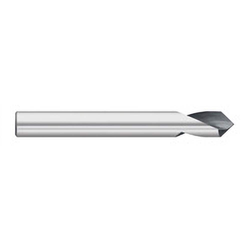 Titan USA - Spotting Drills; Body Diameter (Inch): 1/2 ; Body Diameter (Decimal Inch): 1/2 ; Drill Point Angle: 90 ; Spotting Drill Material: Solid Carbide ; Spotting Drill Finish/Coating: Uncoated ; Overall Length (Inch): 3 - Exact Industrial Supply