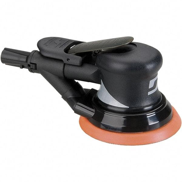 Dynabrade - 12,000 OPM, 18 CFM Air Consumption, Palm Air Orbital Sander - Round Pad, 1/4 NPT Inlet - Caliber Tooling