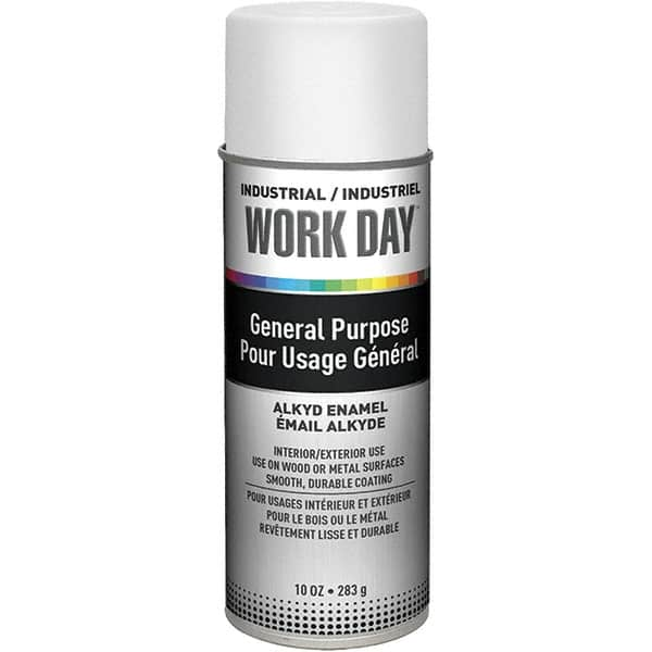 Krylon - White, Gloss, Enamel Spray Paint - 9 to 13 Sq Ft per Can, 10 oz Container, Use on Ceramics, Glass, Metal, Plaster, Wood - Caliber Tooling