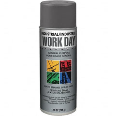 Krylon - Dark Gray, Gloss, Enamel Spray Paint - 9 to 13 Sq Ft per Can, 10 oz Container, Use on Ceramics, Glass, Metal, Plaster, Wood - Caliber Tooling