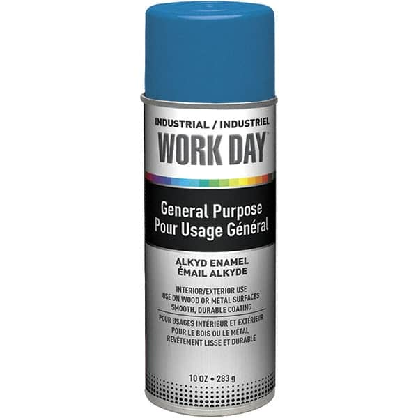 Krylon - True Blue, Gloss, Enamel Spray Paint - 9 to 13 Sq Ft per Can, 10 oz Container, Use on Ceramics, Glass, Metal, Plaster, Wood - Caliber Tooling