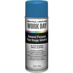 Krylon - True Blue, Gloss, Enamel Spray Paint - 9 to 13 Sq Ft per Can, 10 oz Container, Use on Ceramics, Glass, Metal, Plaster, Wood - Caliber Tooling