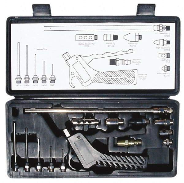 Coilhose Pneumatics - Plastic Blow Gun Kits - 1/4 Inlet, 150 Max psi - Caliber Tooling