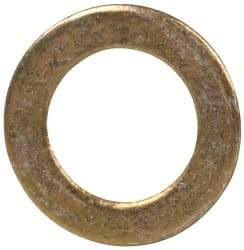 Made in USA - #6 Screw, Grade 1008/1010 Steel Standard Flat Washer - 0.156" ID x 1/4" OD, 0.015" Thick, Cadmium-Plated Finish, Meets Military Specifications - Caliber Tooling