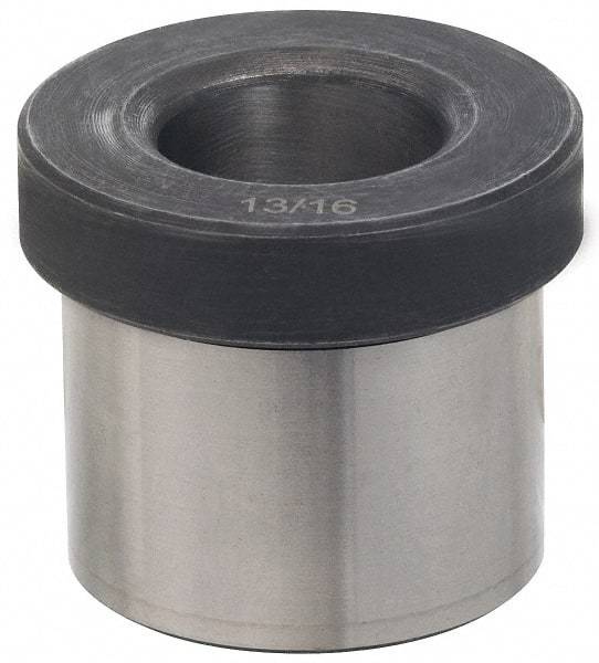 Value Collection - Type H, 23/32" Inside Diam, Head, Press Fit Drill Bushing - 1" Body Outside Diam, 1-3/8" Length Under Head, Steel - Caliber Tooling