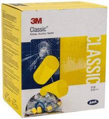 3M - Disposable, Corded, 29 dB, Barrel Earplugs - Yellow, 500 Pairs - Caliber Tooling