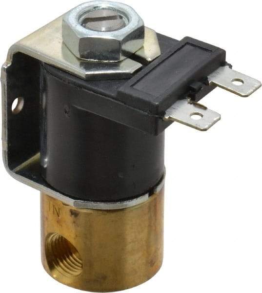 KIP - 1/8" Port, Direct Acting, Brass Solenoid Valve - Normally Closed, 150 Max PSI, Buna-N Seal - Caliber Tooling