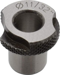 Value Collection - Type SF, 11/32" Inside Diam, Head, Slip Fixed Drill Bushing - 1/2" Body Outside Diam, 1/2" Length Under Head, Steel, LS-1 Compatible - Caliber Tooling