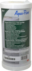 3M Aqua-Pure - 4-1/2" OD, 25µ, Large Diameter Carbon Cartridge Filter - 9-3/4" Long, Reduces Sediments, Tastes, Odors & Chlorine - Caliber Tooling