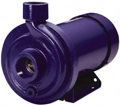 Goulds Pumps - TEFC Motor, 208-230/460 Volt, 4.0/2.0 Amp, 3 Phase, 1 HP, 3500 RPM, Cast Iron Straight Pump - 1-1/4 Inch Inlet, 1 Inch Outlet, 44 Max Head psi, 316L Stainless Steel Impeller, Carbon Ceramic Buna Seal, 102 Ft. Shut Off - Caliber Tooling