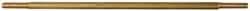 Made in USA - 12" Long, 1/8 NPT Thread, Float Valve Rod - Brass, 1/2" Thread Length - Caliber Tooling