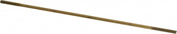 Made in USA - 12" Long, 1/4-20 Thread, Float Valve Rod - Brass, 1/2" Thread Length - Caliber Tooling