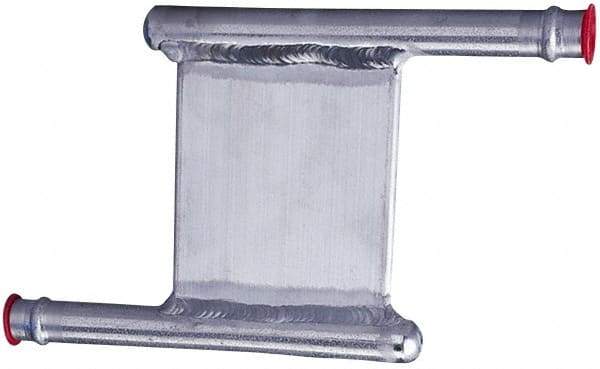 Lytron - 2" Long x 2" High, Beaded Connection Aluminum Tube Cold Plate - 3/8 OD Tube, Z Fluid Path Fluid Path, Ethylene Glycol & Water Mixture EGW Cooling, 0.13" Thick - Caliber Tooling