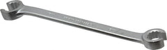 Proto - 15 x 17mm, Chrome Finish, Open End Flare Nut Wrench - 12 Points, 8" OAL, Steel, Double End Head - Caliber Tooling