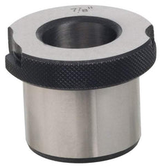 Value Collection - Type SF, Letter Q Inside Diam, Head, Slip Fixed Drill Bushing - 3/4" Body Outside Diam, 1" Length Under Head, Steel, LS-1 Compatible - Caliber Tooling