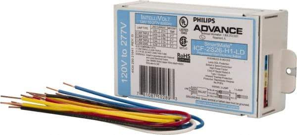 Philips Advance - 1 or 2 Lamp, 120-277 Volt, 0.23 to 0.45 Amp, 0 to 39, 40 to 79 Watt, Programmed Start, Electronic, Nondimmable Fluorescent Ballast - 0.93, 0.98, 1.00, 1.10, 1.12 Ballast Factor - Caliber Tooling