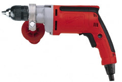 Milwaukee Tool - 1/2" Keyless Chuck, Pistol Grip Handle Electric Drill - Caliber Tooling