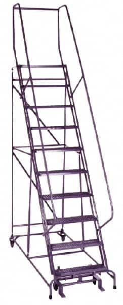 Cotterman - 162" 12 Step Ladder - 350 Lb Capacity, 120" Platform Height, 32" Base Width x 88" Depth, Grip Strut - Caliber Tooling