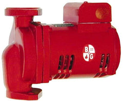 Bell & Gossett - 1/6 hp, 9-1/8" Long, 1 Phase, Cast Iron Housing, Noryl Impeller, Inline Circulator Pump - 115 Volt, 60 Hz, 6-3/8" Flange Width, Bell & Gossett Part No. 1BL002, 150 Max psi, ODP Motor - Caliber Tooling