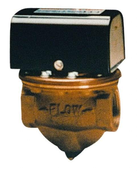 McDonnell & Miller - 100 psi, Brass Housing, High Sensitivity Flow Switch - 2.5 Flow Set Point, 0.12 to 2.5 GPM - Caliber Tooling