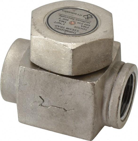 Hoffman Speciality - 1 Female" Pipe, Stainless Steel Thermodisc Steam Trap - 600 Max psi - Caliber Tooling