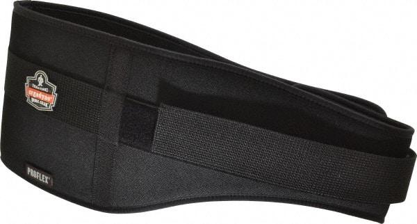 Ergodyne - Size L, Hook & Loop, Nylon/Foam Belt - 34 to 38" Waist, 7-3/4" Wide, Lumbar Support, Black - Caliber Tooling