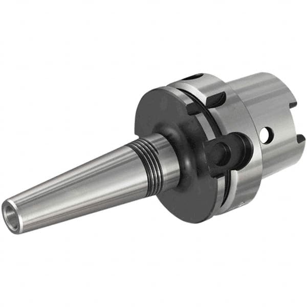 Iscar - 6mm Hole Diam, HSK63A Taper Shank Shrink Fit Tool Holder & Adapter - 111mm Projection, 11mm Nose Diam, 24mm Clamping Depth, 25,000 RPM, Through Coolant - Exact Industrial Supply