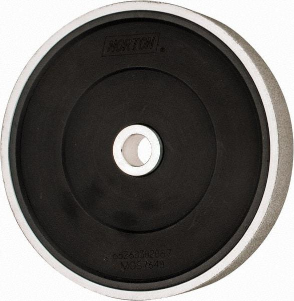 Norton - 100 Grit Diamond Bench & Pedestal Grinding Wheel - 6" Diam x 1" Hole x 1" Thick, Fine Grade - Caliber Tooling