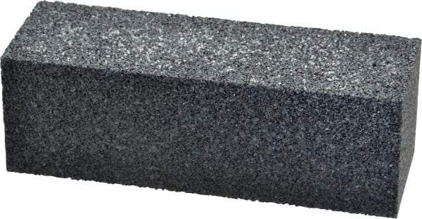 Made in USA - 6" Long x 2" Wide x 2" Thick, Silicon Carbide Sharpening Stone - Plain Rectangle, 24 Grit, Very Coarse Grade - Caliber Tooling