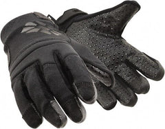 HexArmor - Size M (8), ANSI Cut Lvl A9, Puncture Lvl 2, Silicone Rubber Coated SuperFabric Cut & Puncture Resistant Gloves - Palm Coated, SuperFabric Lining, Hook & Loop Cuff, Gray, Paired - Caliber Tooling